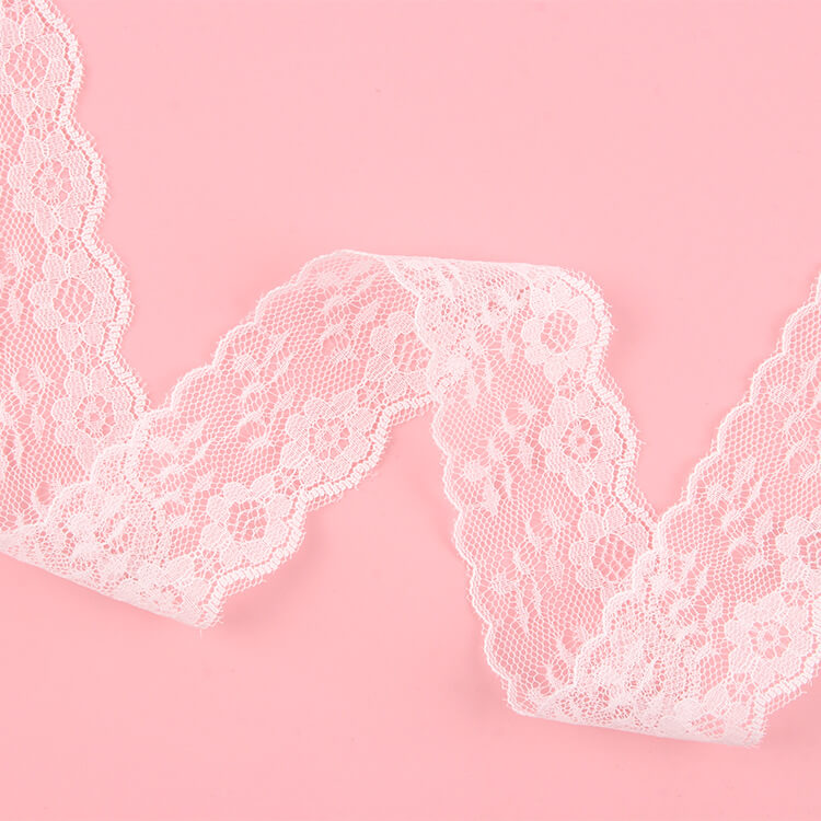 Lace Trim White Nylon Lace Fabric for Apparel Wholesale Supplier 5